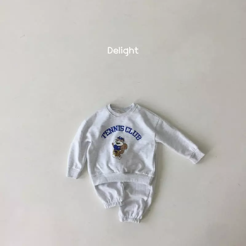 Delight - Korean Children Fashion - #designkidswear - Tennis Squirrel Top Bottom Set - 4
