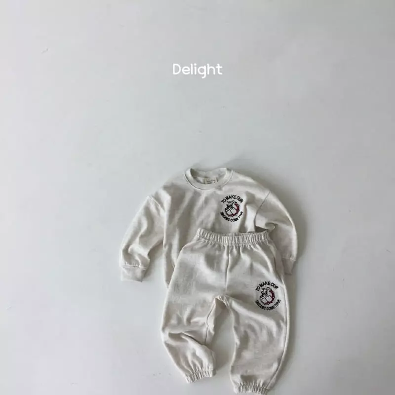 Delight - Korean Children Fashion - #fashionkids - Bull Dog Top Bottom Set - 6