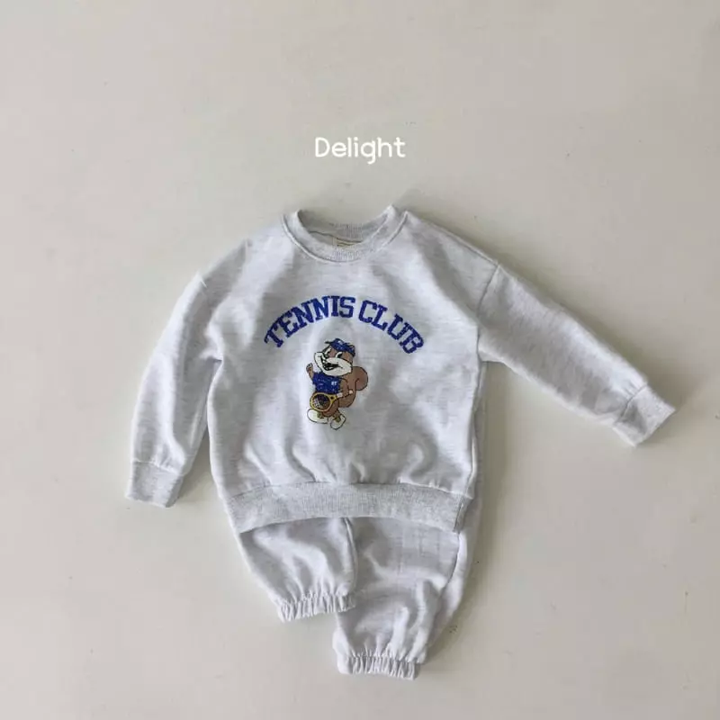 Delight - Korean Children Fashion - #fashionkids - Tennis Squirrel Top Bottom Set - 5