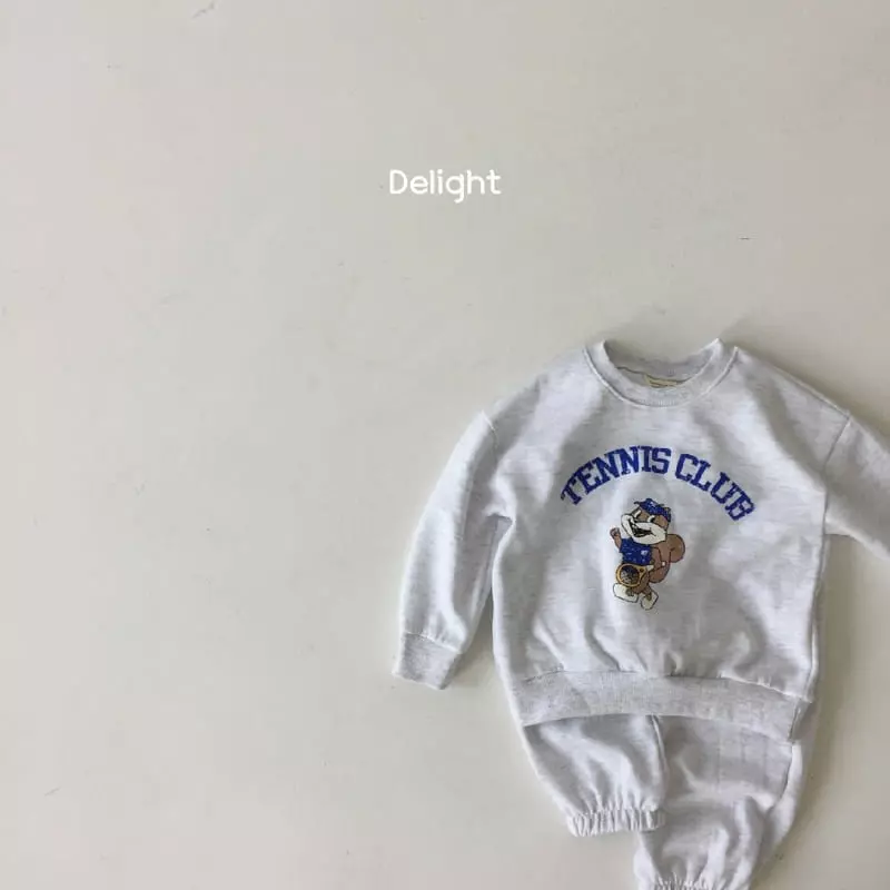 Delight - Korean Children Fashion - #kidsstore - Tennis Squirrel Top Bottom Set - 7