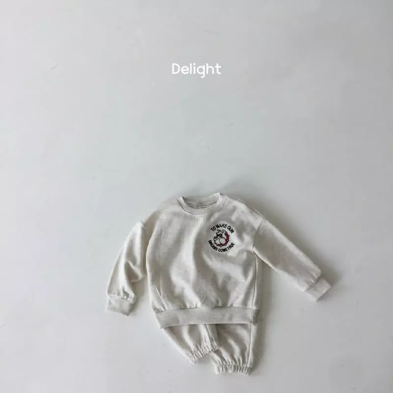 Delight - Korean Children Fashion - #kidzfashiontrend - Bull Dog Top Bottom Set - 9