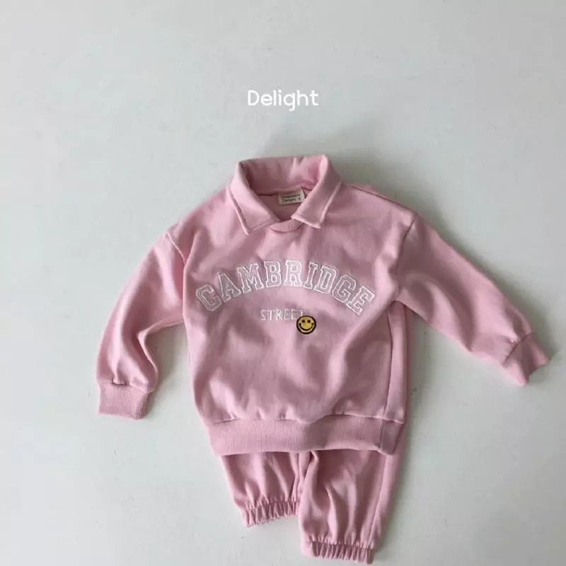 Delight - Korean Children Fashion - #littlefashionista - Cambridge Collar Top Bottom Set - 10