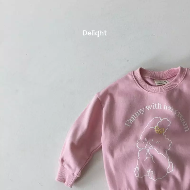 Delight - Korean Children Fashion - #todddlerfashion - Embo Bunny Top Bottom Set - 8
