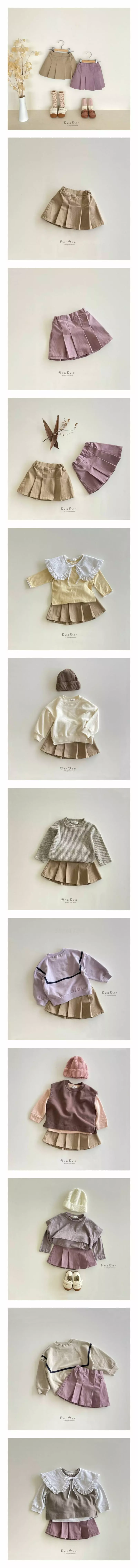 Denden - Korean Children Fashion - #kidsshorts - Wrinkle Skirt