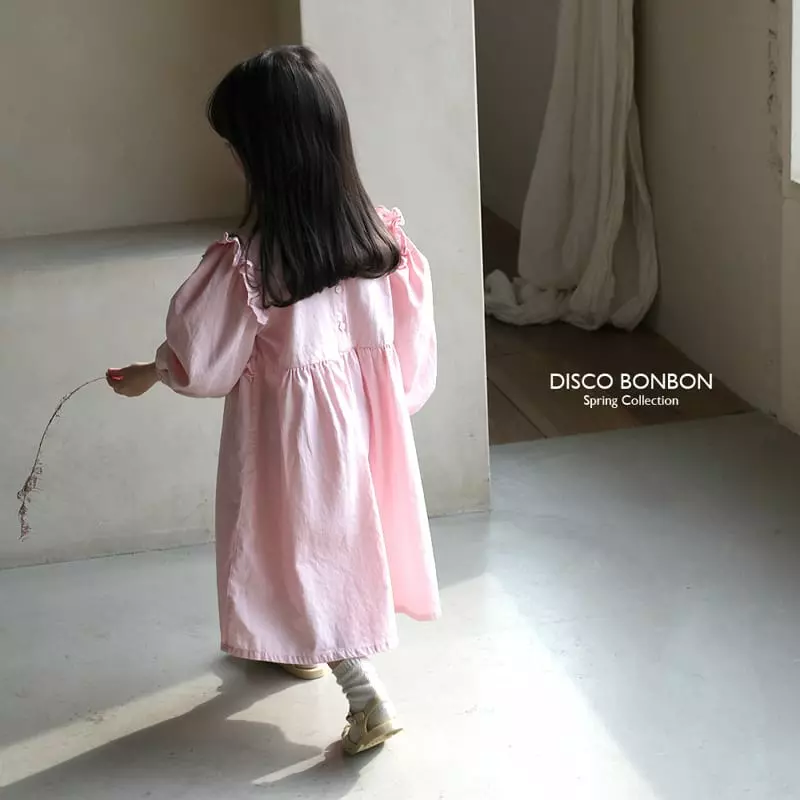 Disco Bonbon - Korean Children Fashion - #kidsshorts - Pink One-piece - 8