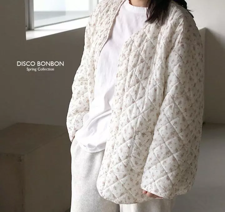 Disco Bonbon - Korean Children Fashion - #kidzfashiontrend - Flower Bonbon Quilting Jumper - 11
