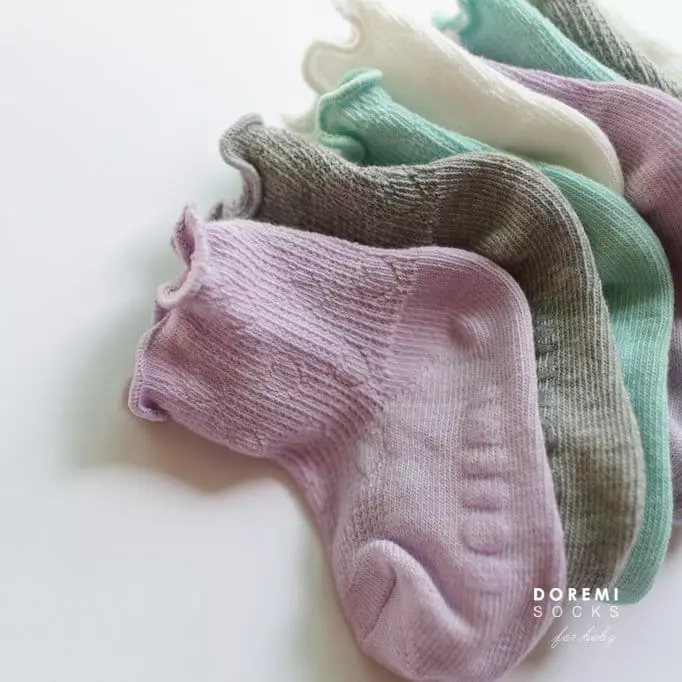 Doremi Socks - Korean Children Fashion - #childofig - Heart Mesh Socks - 12
