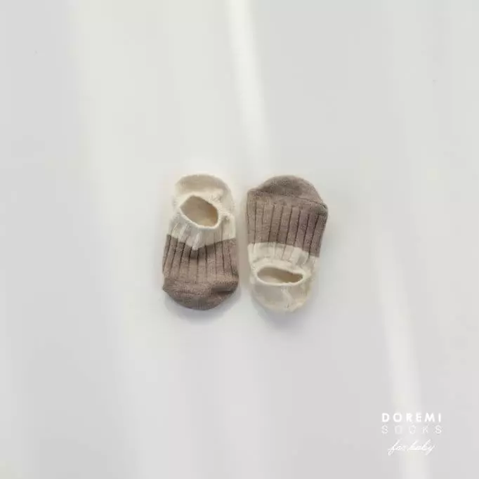 Doremi Socks - Korean Children Fashion - #discoveringself - Melange Two Tone Socks - 6