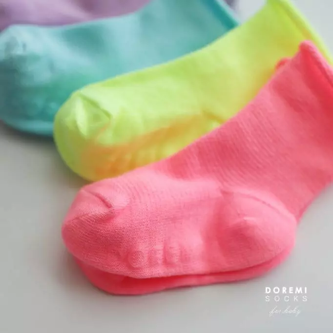 Doremi Socks - Korean Children Fashion - #discoveringself - Mesh Neon Socks - 3