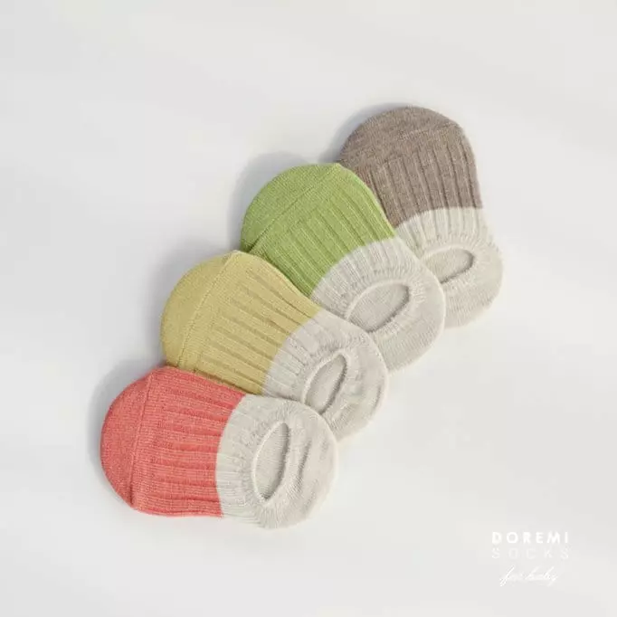 Doremi Socks - Korean Children Fashion - #fashionkids - Melange Two Tone Socks - 7