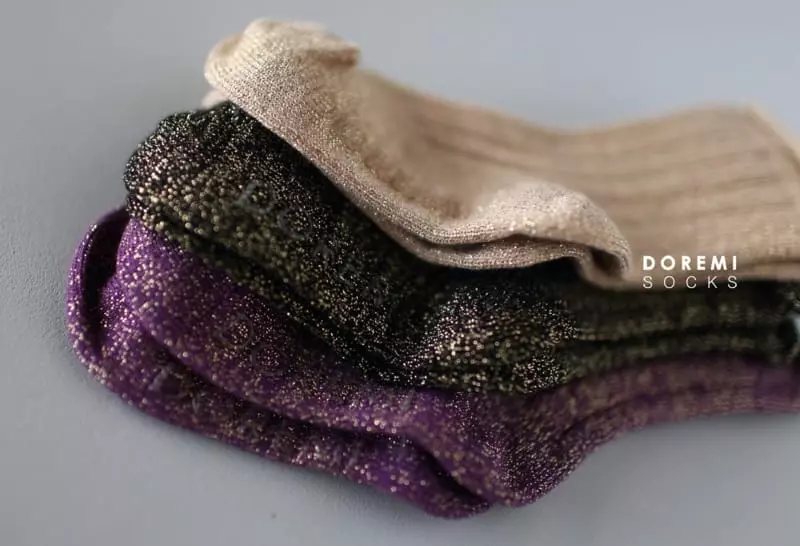 Doremi Socks - Korean Children Fashion - #littlefashionista - Glitter Socks - 8