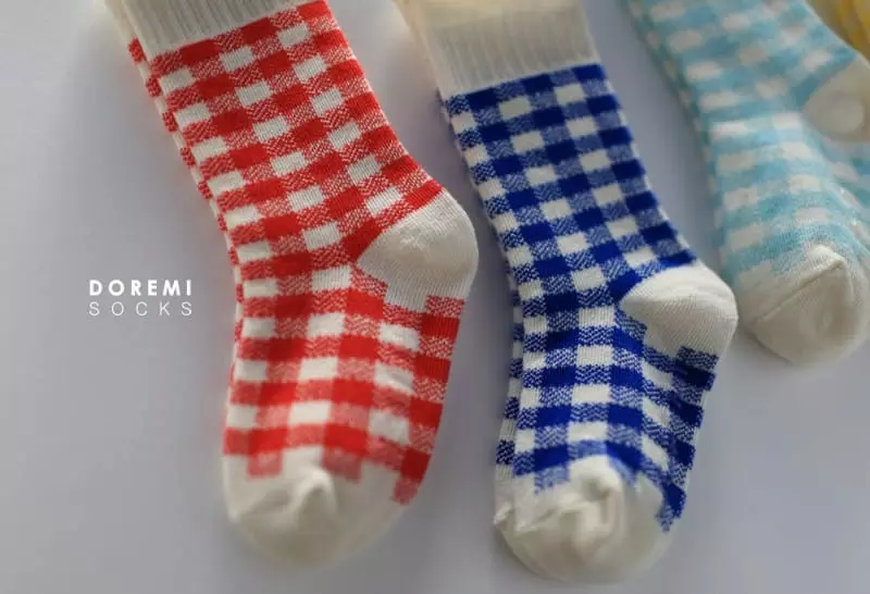 Doremi Socks - Korean Children Fashion - #magicofchildhood - Gingum Check Socks - 2
