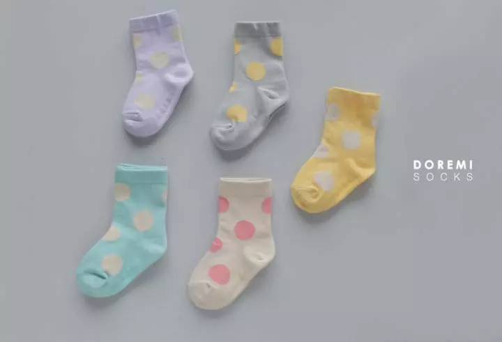 Doremi Socks - Korean Children Fashion - #toddlerclothing - Chuing Dot Socks - 7