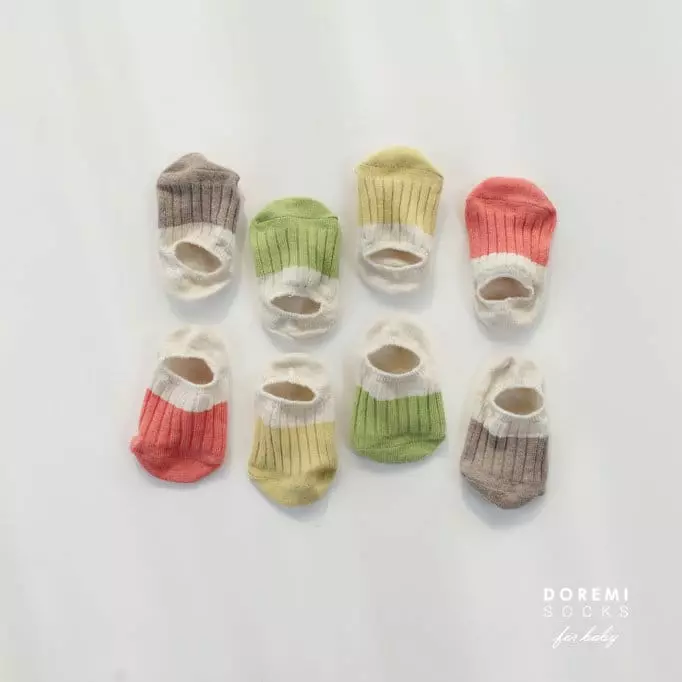 Doremi Socks - Korean Children Fashion - #toddlerclothing - Melange Two Tone Socks