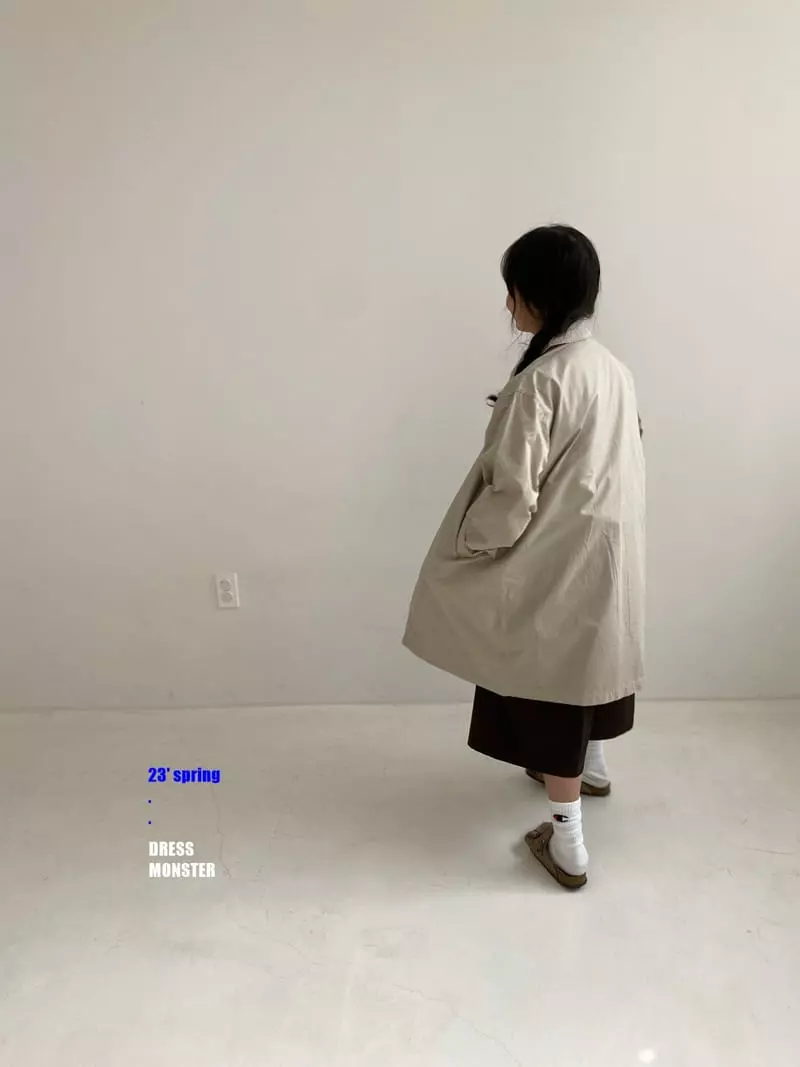 Dress Monster - Korean Junior Fashion - #kidsshorts - Mac Coat