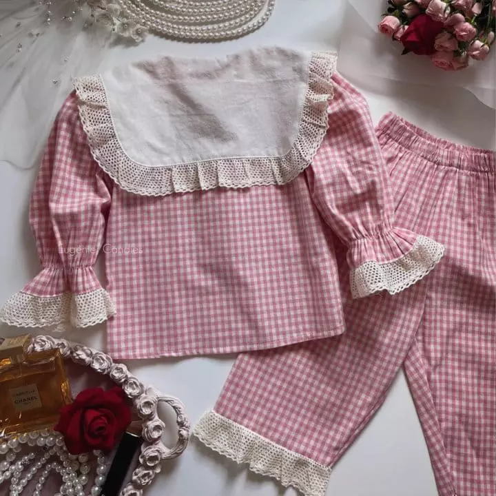 Eugenie Candies - Korean Children Fashion - #childofig - Artty Top Bottom Set - 6