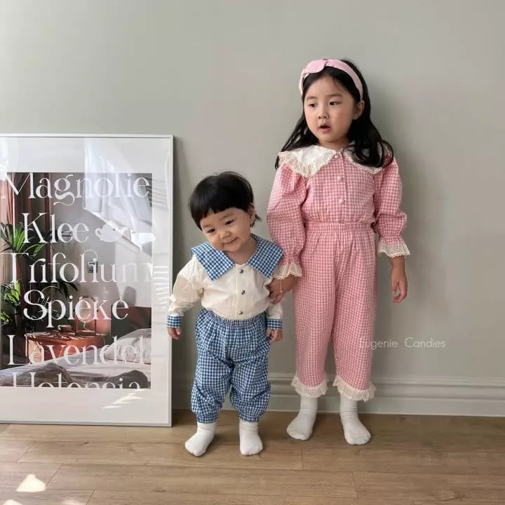 Eugenie Candies - Korean Children Fashion - #todddlerfashion - Artty Top Bottom Set - 3
