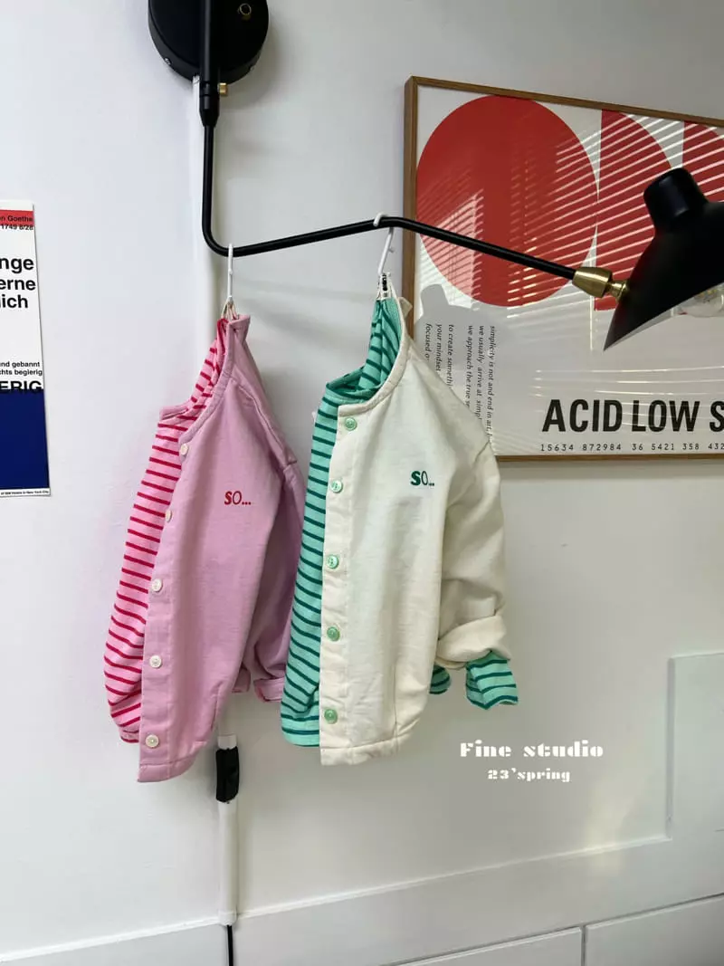 Fine Studio - Korean Children Fashion - #kidzfashiontrend - Dart Cardigan - 2