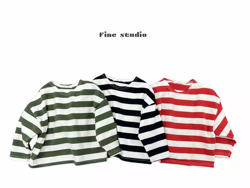 Fine Studio - Korean Children Fashion - #magicofchildhood - Boat Neck Tee - 6