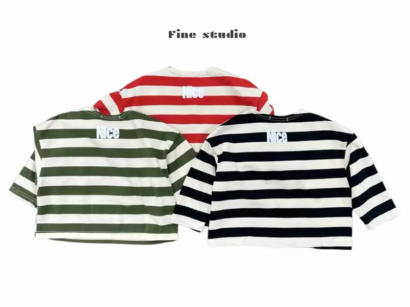 Fine Studio - Korean Children Fashion - #minifashionista - Boat Neck Tee - 7