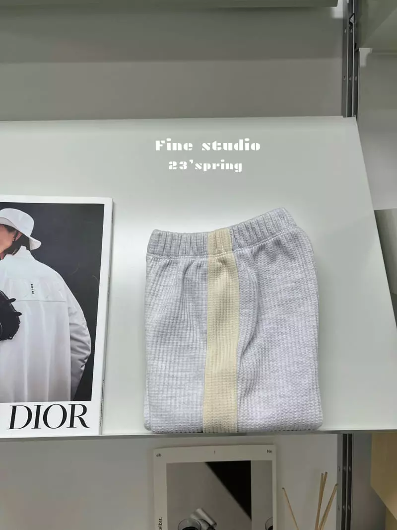 Fine Studio - Korean Children Fashion - #minifashionista - Waffle Color Pants