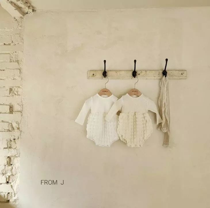 From J - Korean Baby Fashion - #babyfashion - Waffle Bodysuit Bonnet - 12