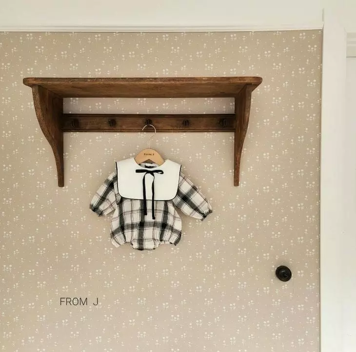 From J - Korean Baby Fashion - #babyfashion - Check Sailor Bodysuit - 11