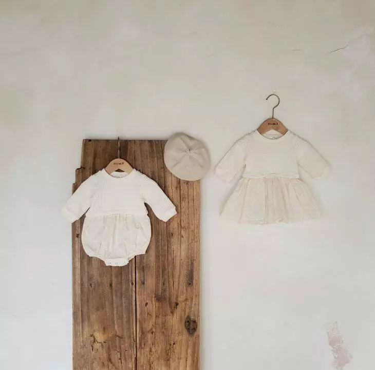 From J - Korean Baby Fashion - #babyfever - Croiffle Bodysuit - 2