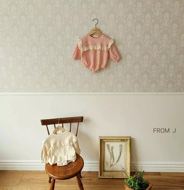 From J - Korean Baby Fashion - #babygirlfashion - Waffle Frill Bodysuit - 11