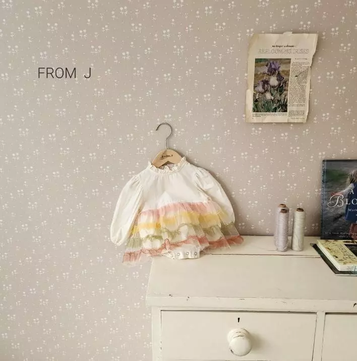 From J - Korean Baby Fashion - #babygirlfashion - Cancan Dress Bodysuit - 5