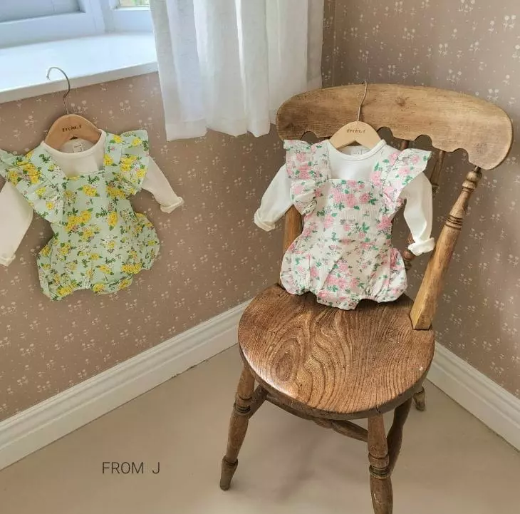 From J - Korean Baby Fashion - #babylifestyle - Nana Flower Bodysuit