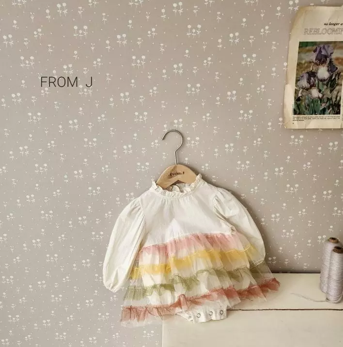 From J - Korean Baby Fashion - #babylifestyle - Cancan Dress Bodysuit - 6