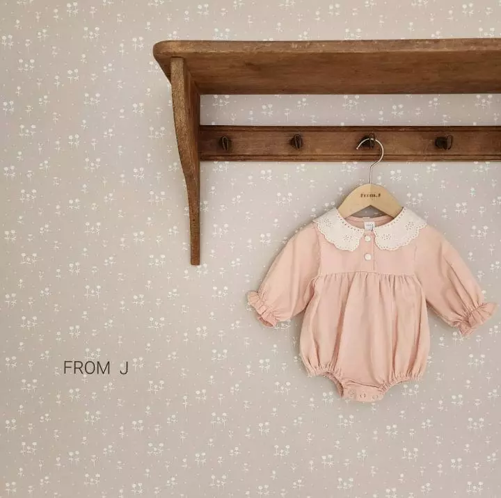 From J - Korean Baby Fashion - #babyootd - Lace Collar Bodysuit - 12