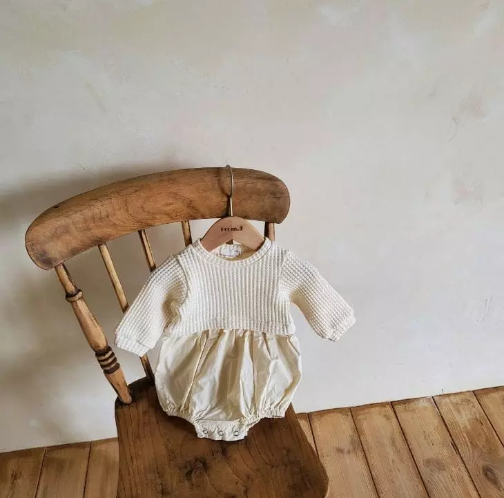 From J - Korean Baby Fashion - #babywear - Croiffle Bodysuit - 9
