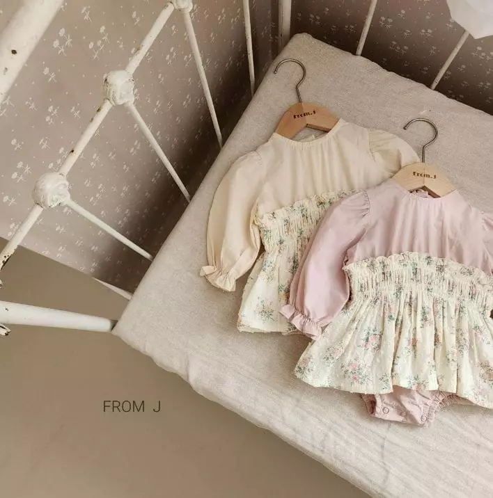 From J - Korean Baby Fashion - #babywear - Amily Smocked Bodysuit - 12