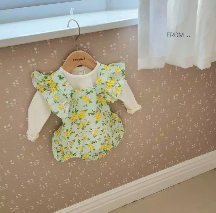 From J - Korean Baby Fashion - #onlinebabyboutique - Nana Flower Bodysuit - 7