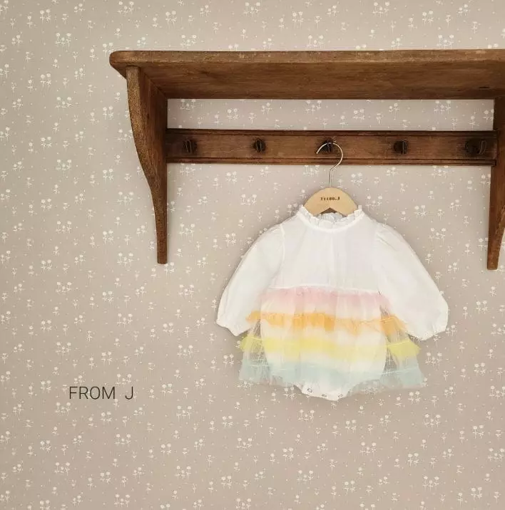 From J - Korean Baby Fashion - #onlinebabyboutique - Cancan Dress Bodysuit - 12