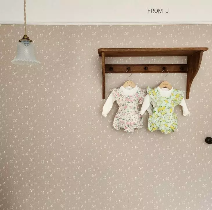 From J - Korean Baby Fashion - #onlinebabyshop - Nana Flower Bodysuit - 8