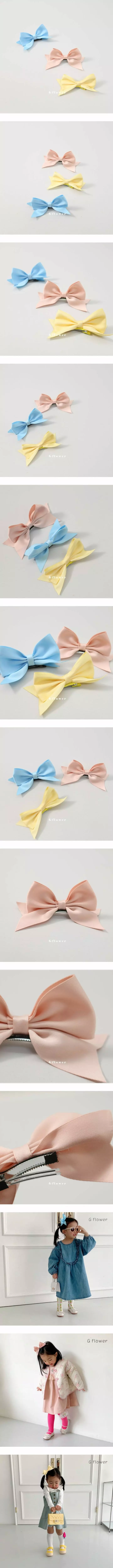 G Flower - Korean Children Fashion - #Kfashion4kids - Ribboon Hairpin Set
