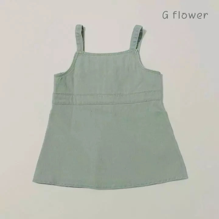 G Flower - Korean Children Fashion - #childofig - Denim Sleeveless One-piece - 9