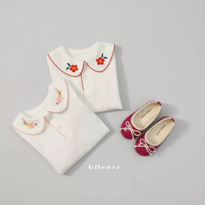 G Flower - Korean Children Fashion - #designkidswear - Embrodiery Tee - 11