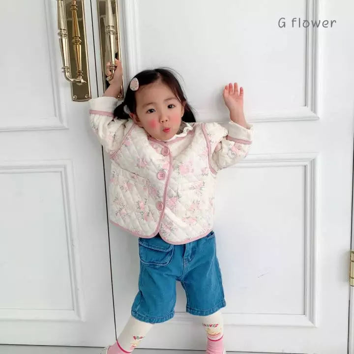 G Flower - Korean Children Fashion - #fashionkids - Flower Quilting Jacket - 4