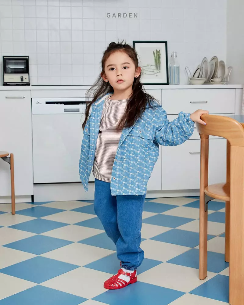 Garden - Korean Children Fashion - #Kfashion4kids - Denim Hoody Jumper - 12