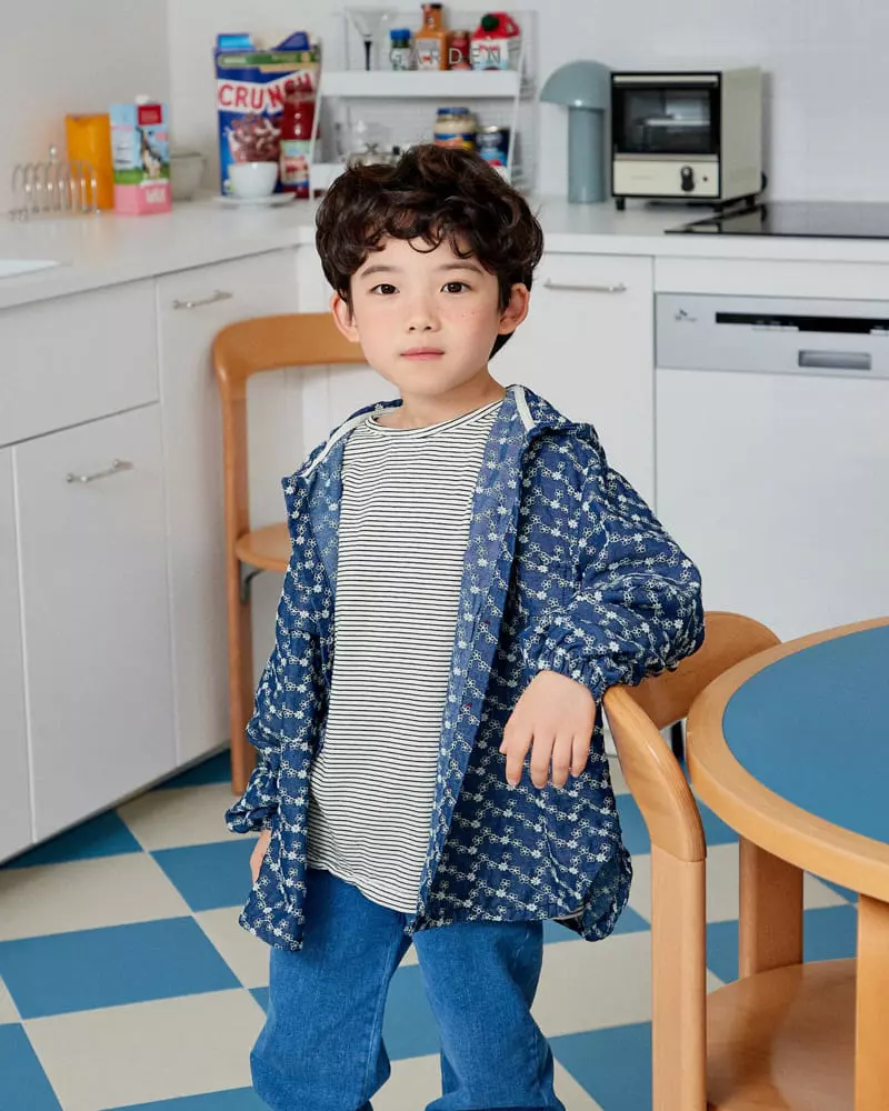 Garden - Korean Children Fashion - #designkidswear - Denim Hoody Jumper - 6