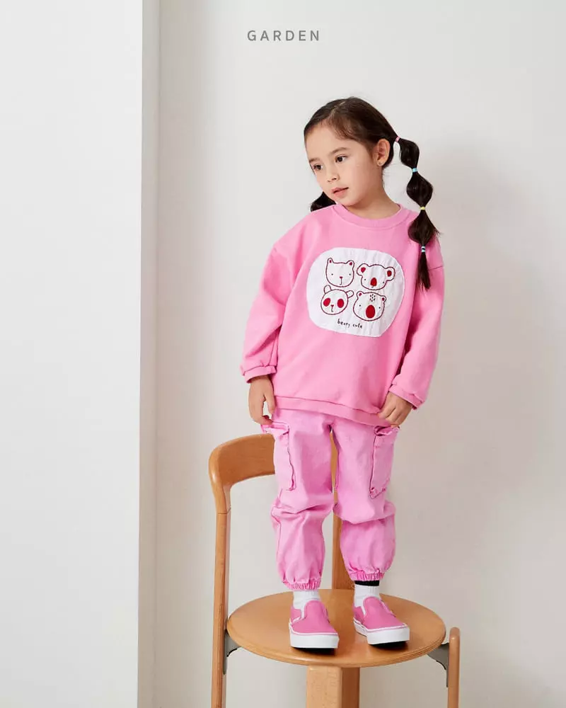 Garden - Korean Children Fashion - #designkidswear - Bear Patch Sweatshirt - 2