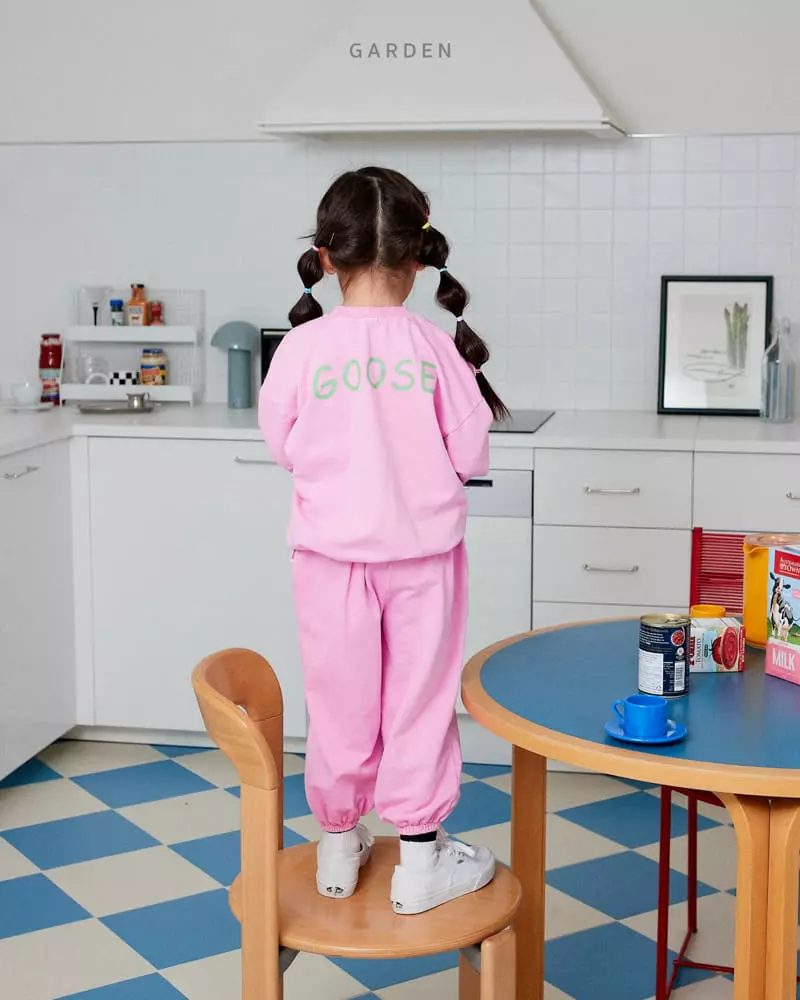Garden - Korean Children Fashion - #discoveringself - Pigment Goose Top Bottom Set - 9