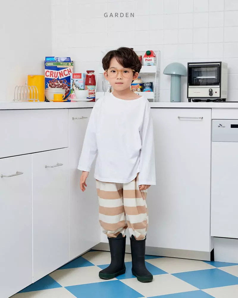 Garden - Korean Children Fashion - #designkidswear - Piping Tee - 4