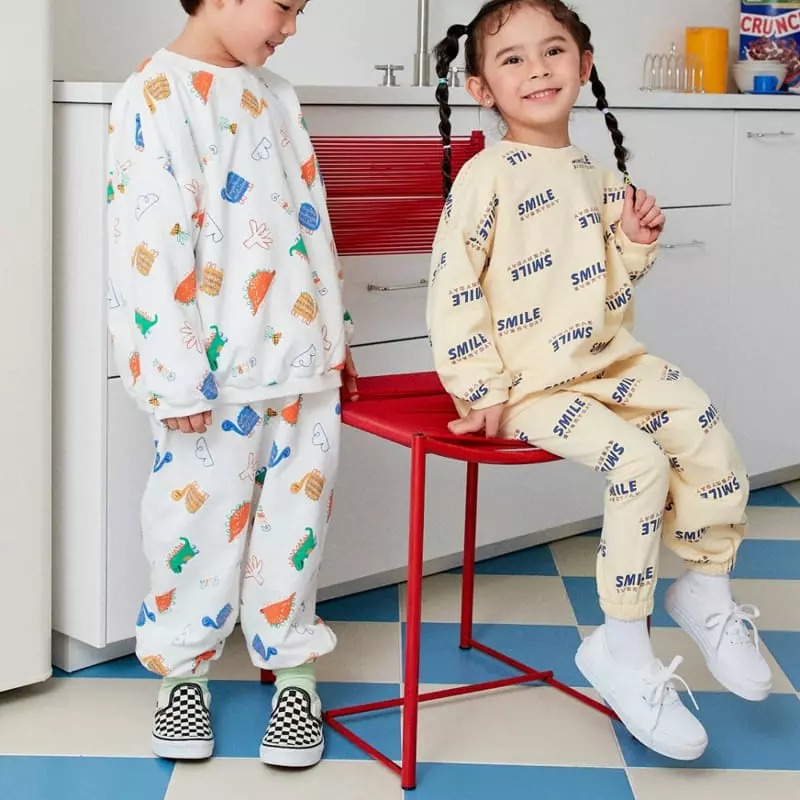 Garden - Korean Children Fashion - #fashionkids - Paint Top Bottom Set
