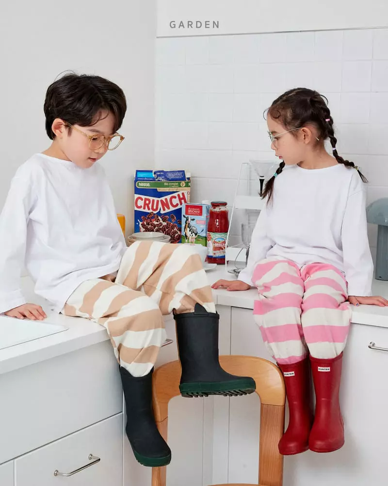 Garden - Korean Children Fashion - #fashionkids - Big Stripes Pants - 3