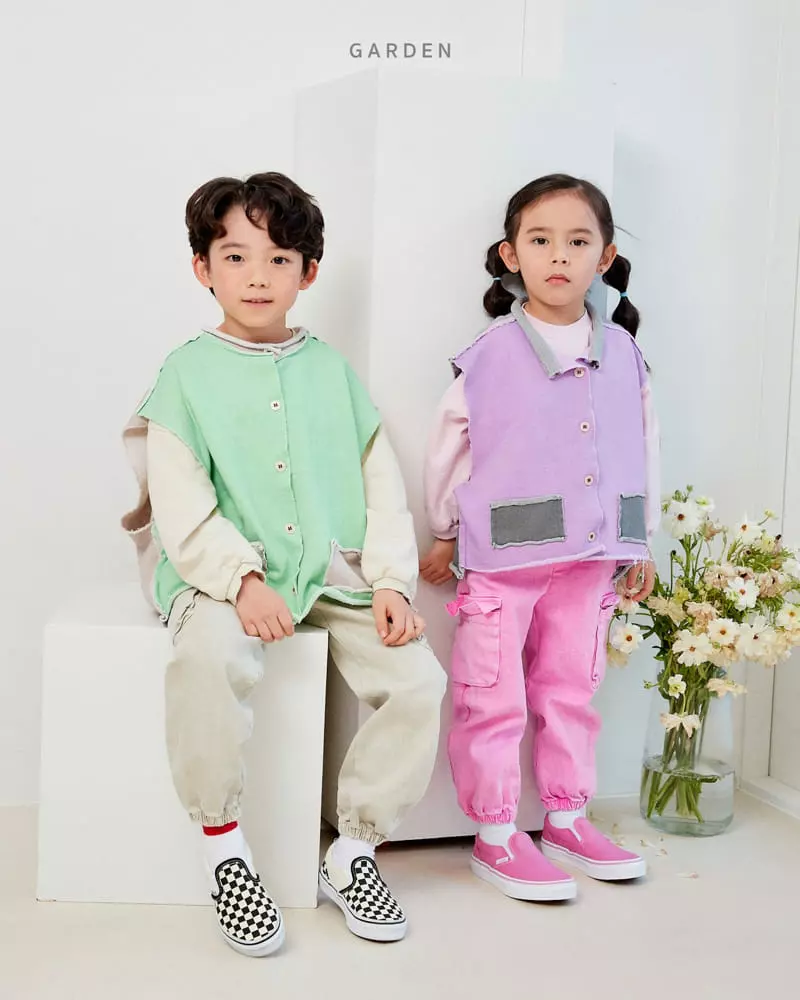 Garden - Korean Children Fashion - #kidsstore - Color Vest - 12